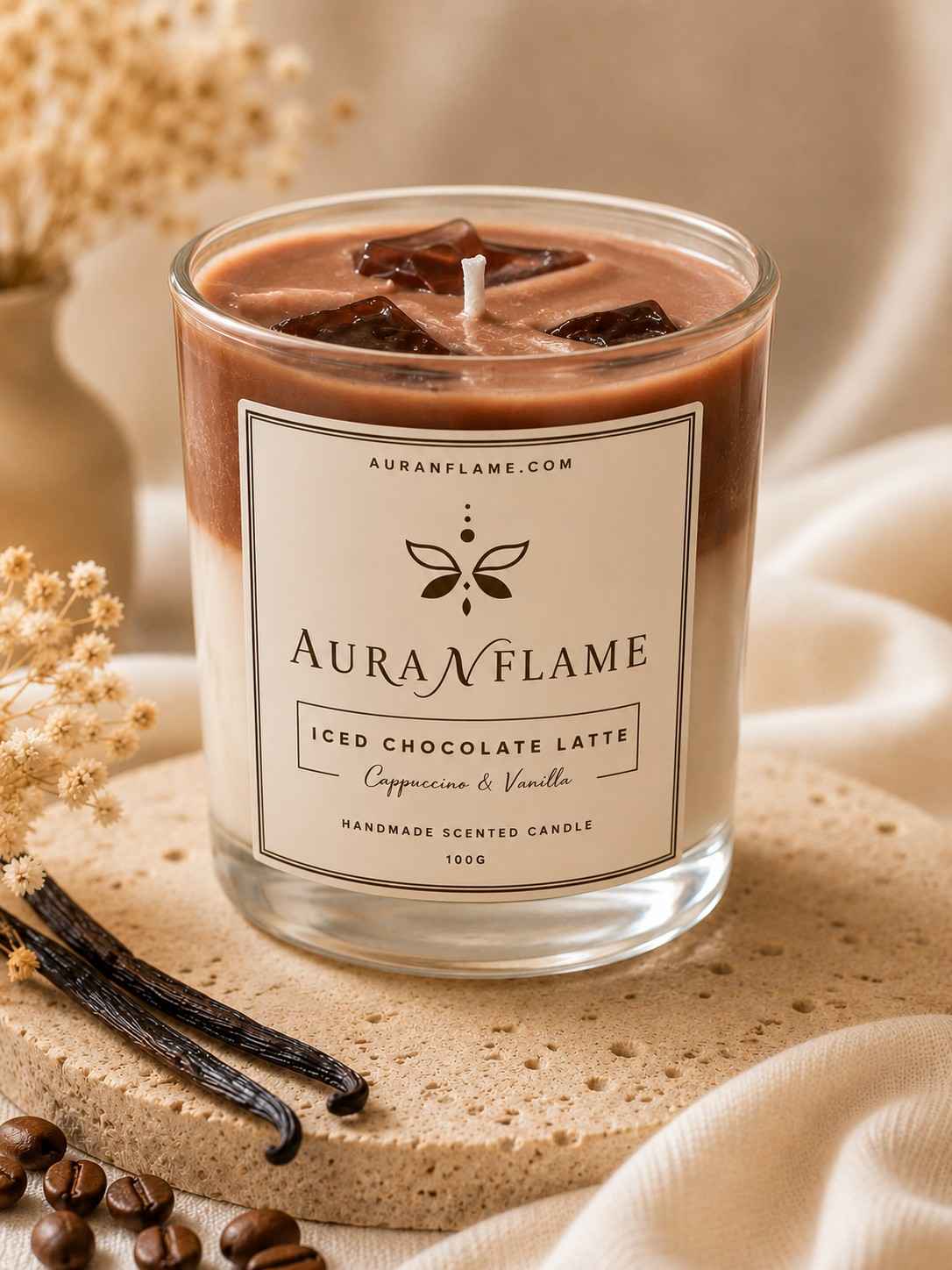 Iced Chocolate Latte Candle
